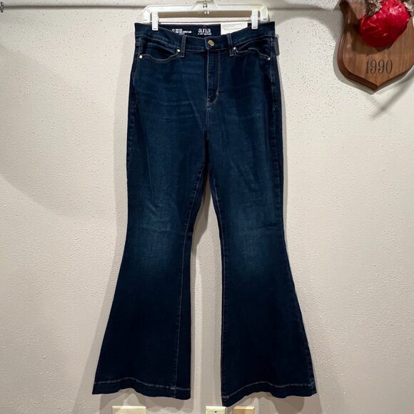 a.n.a Womens High Rise Flare Leg Jean - Picture 4 of 7